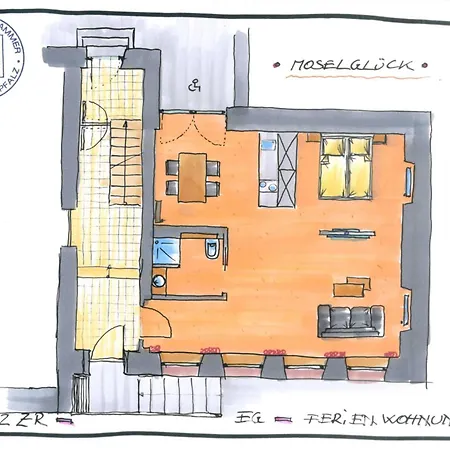 Moselloft Daire Zeltingen-Rachtig